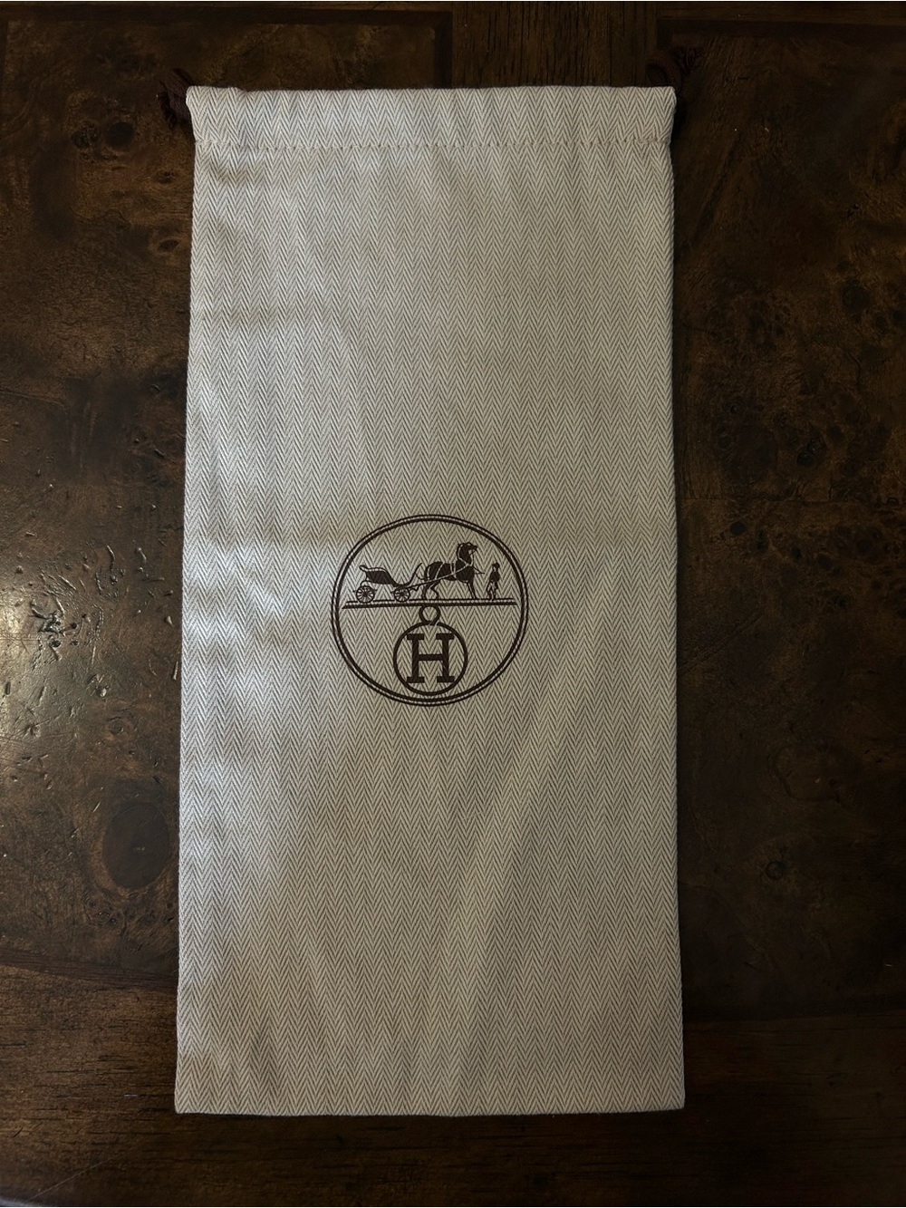 Hermes Dust Bag 14” x 7”